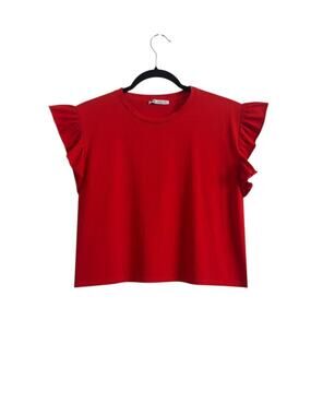 Zara Red Top 100% Cotton